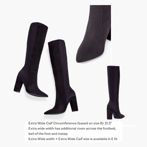 JustFab Wide Calf and Width Tall Boots - Picture 1 of 1